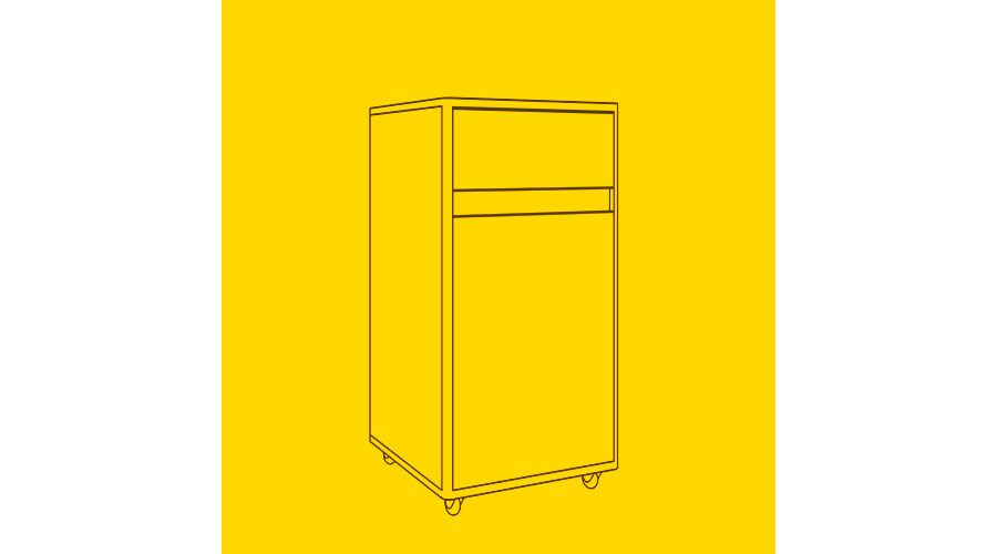 Mesa de cabeceira Arrondi