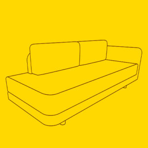 Sofá-cama Visiteur